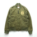 RALPH LAUREN 00年代 L-2A フライトジャケット M カーキ 刺繍 エポレット キルティングライナー POLO JEANS COMPANY