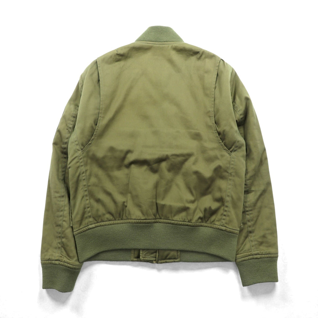 RALPH LAUREN 00年代 L-2A フライトジャケット M カーキ 刺繍 エポレット キルティングライナー POLO JEANS COMPANY