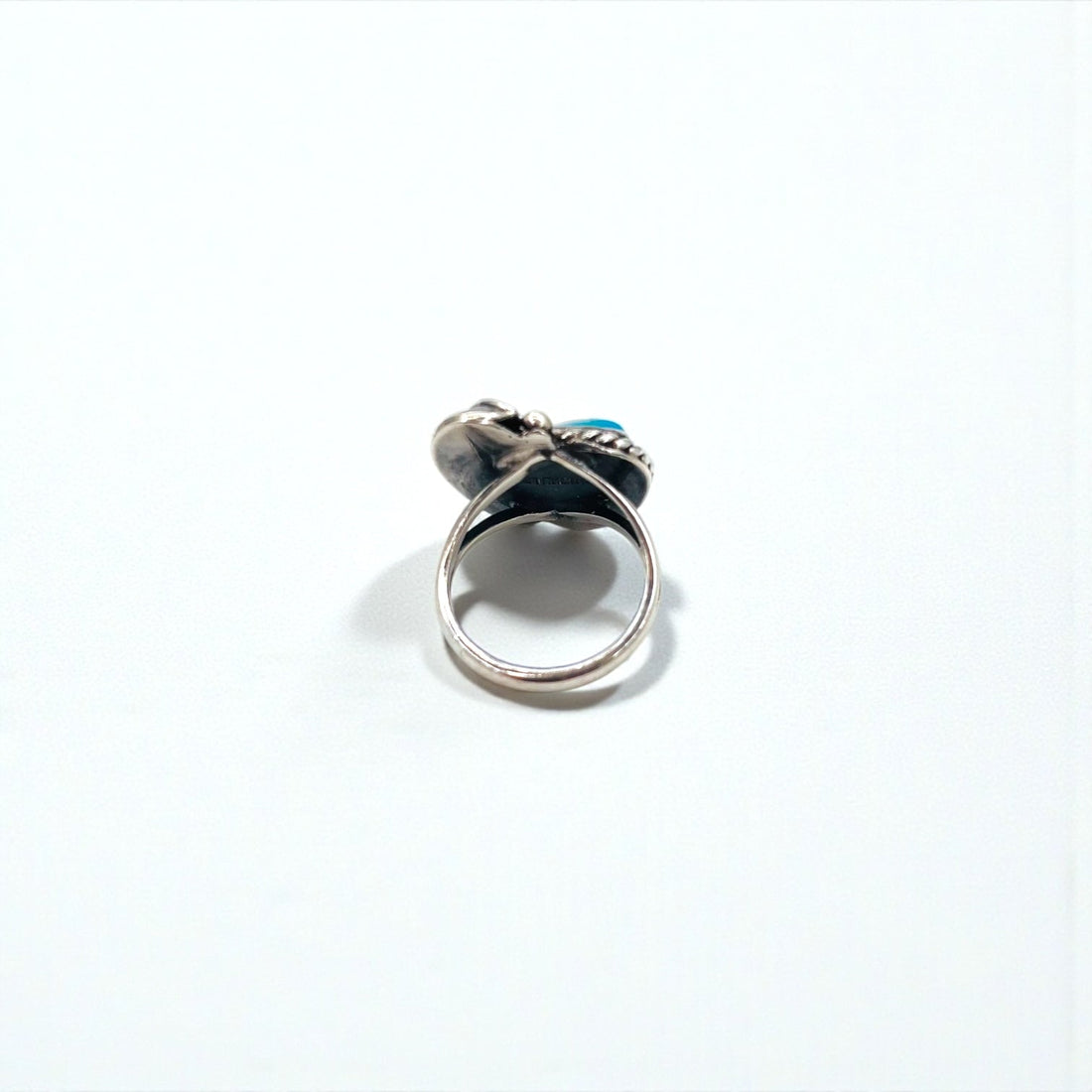 Vintage Indian Jewelry Sterling Silver Ring ターコイズ フェザー リング 指輪 10号 シルバー STERLING 刻印 インディアンジュエリー