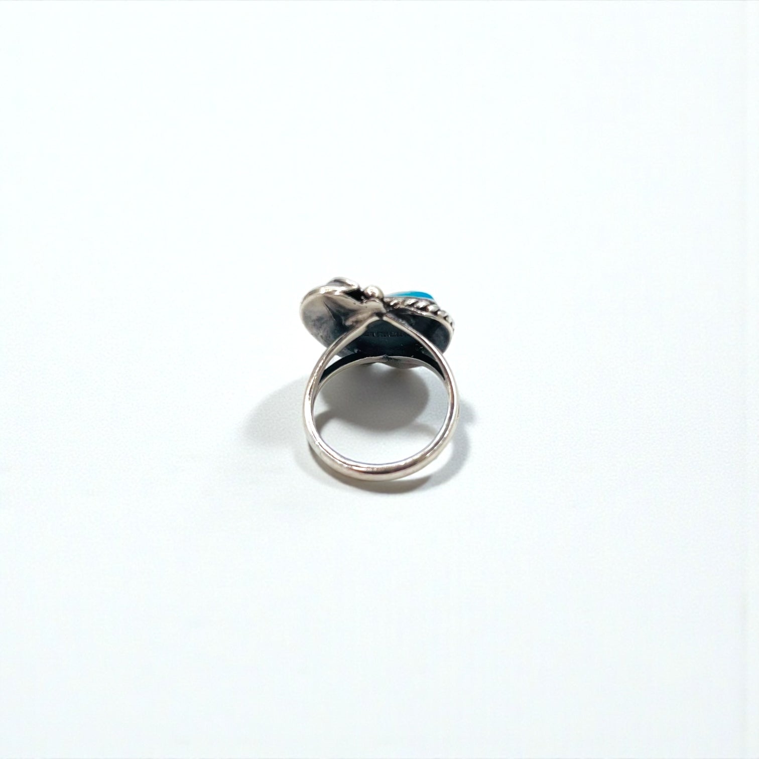 Vintage Indian Jewelry Sterling Silver Ring ターコイズ フェザー リング 指輪 10号 シルバー STERLING 刻印 インディアンジュエリー