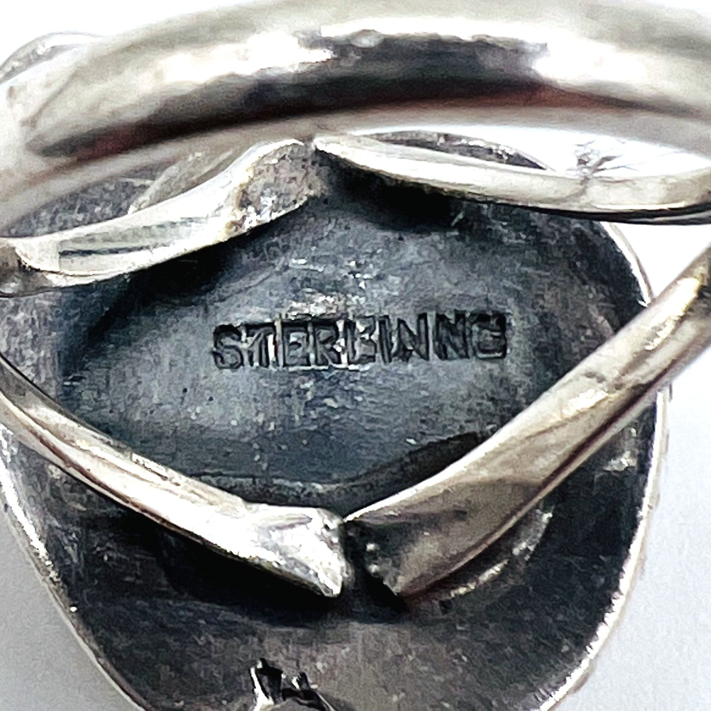 Vintage Indian Jewelry Sterling Silver Ring ターコイズ フェザー リング 指輪 10号 シルバー STERLING 刻印 インディアンジュエリー