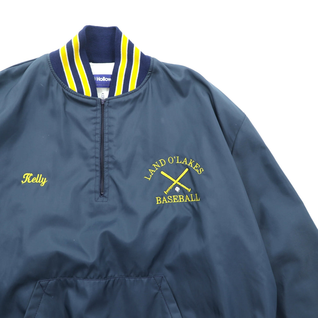 Holloway 90年代 USA製 ハーフジップ プルオーバー ナイロンジャケット XL カンガルーポケット リブライン