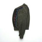 AUSTIN REED 90年代 日本製 ヴィンテージ Vネック ニット セーター M アーガイル柄 タスマニアン メリノウール 羊毛 未使用品