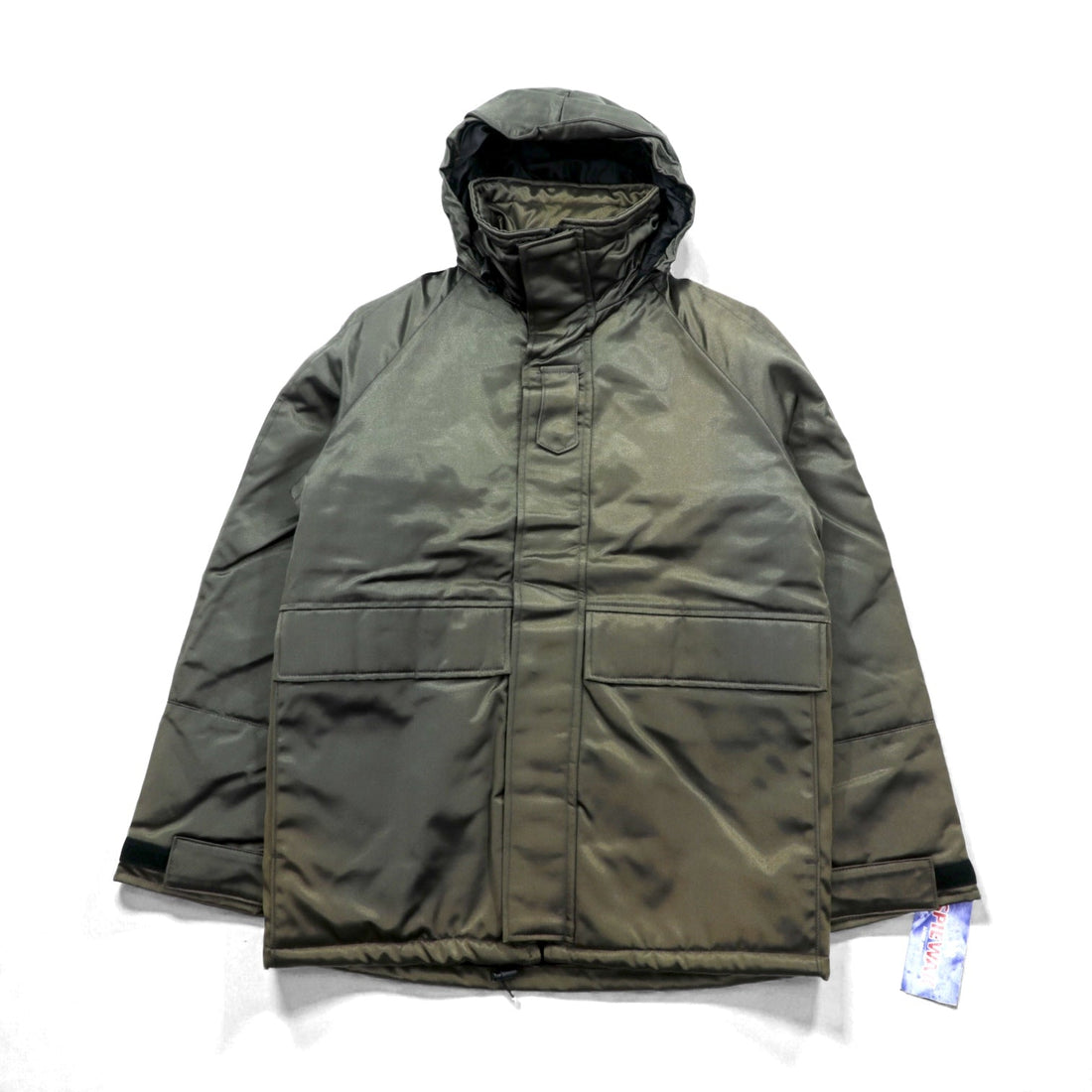 SPIEWAK 90s Made in USA Titancross Padded Hoodie Military Jacket, Large, with Retractable Hood, Drawcord, Unused Deadstock, Golden Fleece, 9586MOD