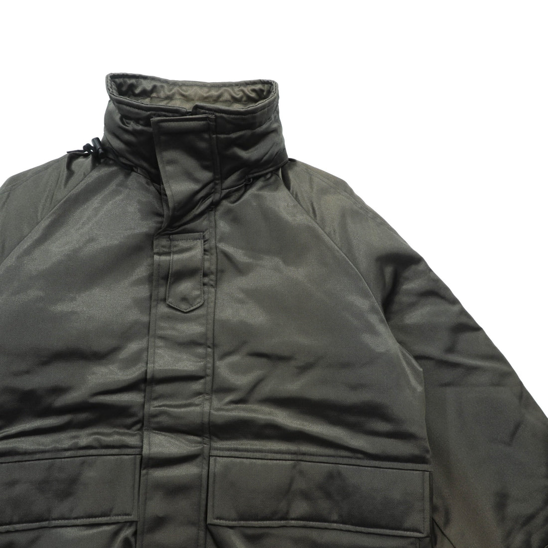 SPIEWAK 90s Made in USA Titancross Padded Hoodie Military Jacket, Large, with Retractable Hood, Drawcord, Unused Deadstock, Golden Fleece, 9586MOD