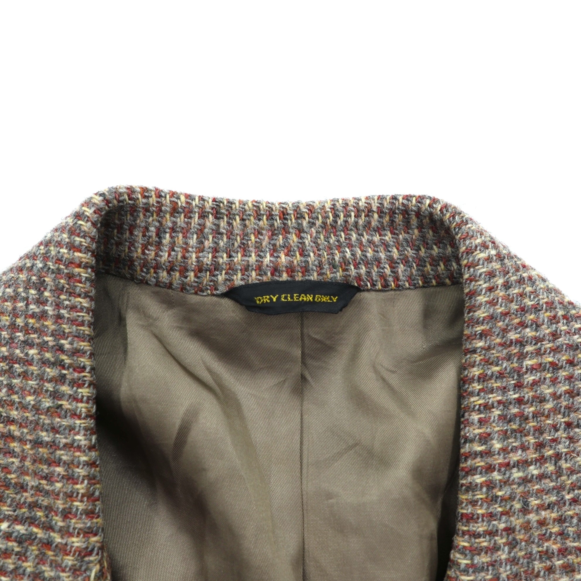 カナダ製 クルミ釦90s Harris Tweed 2B テーラード ジャケット ハリス