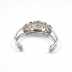 Vintage Silver Cuff Bracelet ズニ族 サンフェイス バングル インレイ STERLING 刻印 インディアンジュエリー