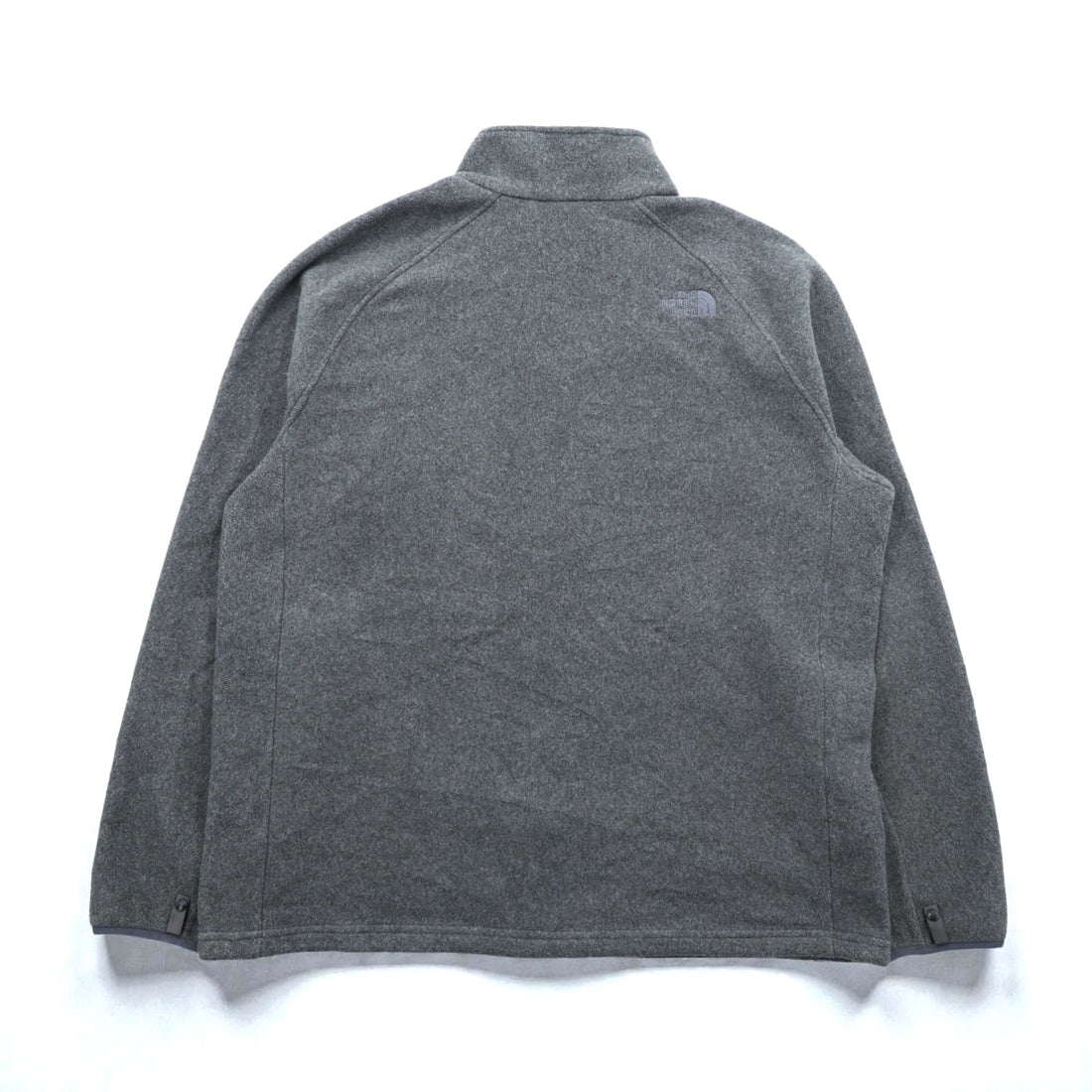 THE NORTH FACE Full Zip Fleece Jacket XL Gray Drawcord Stand Collar C704