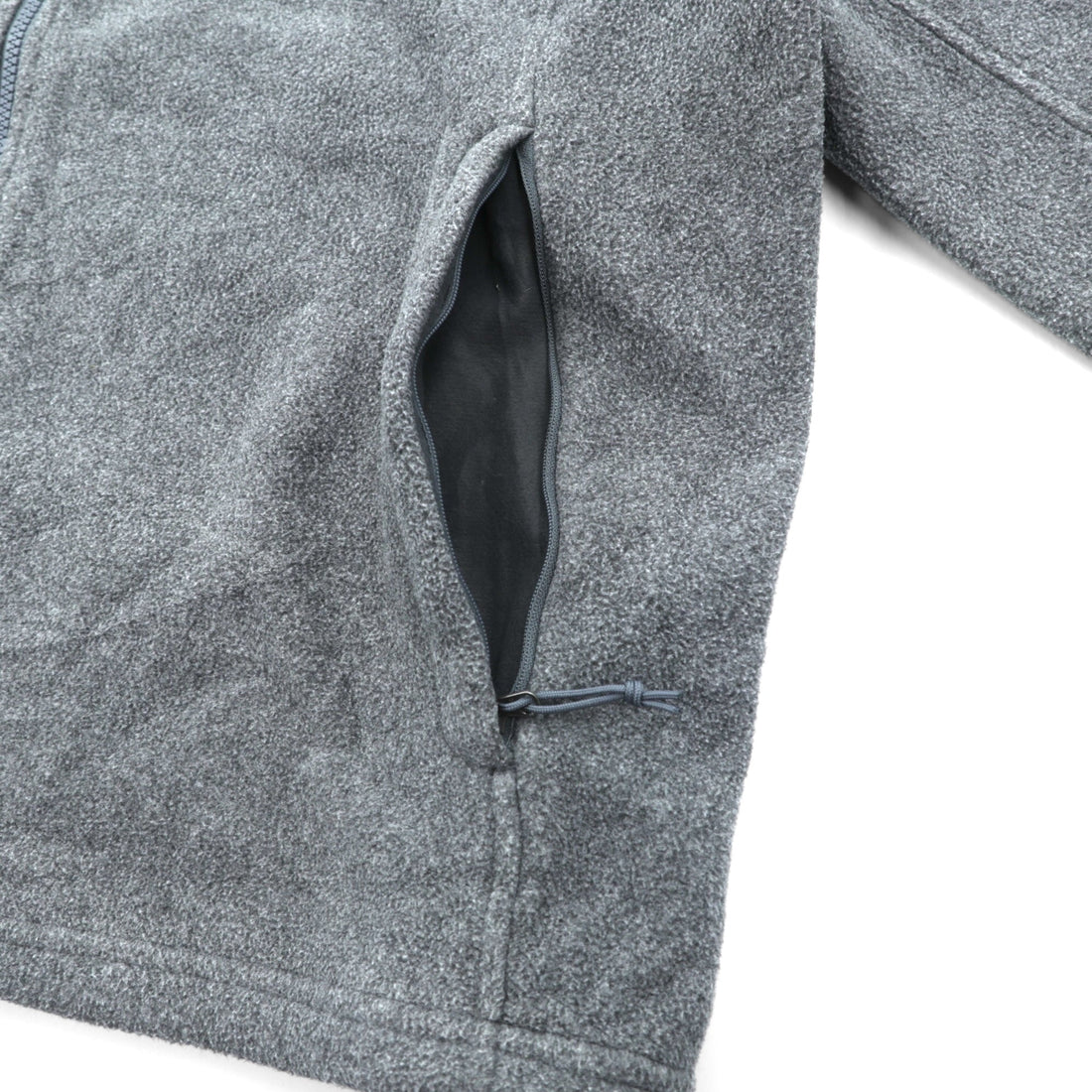 THE NORTH FACE Full Zip Fleece Jacket XL Gray Drawcord Stand Collar C704
