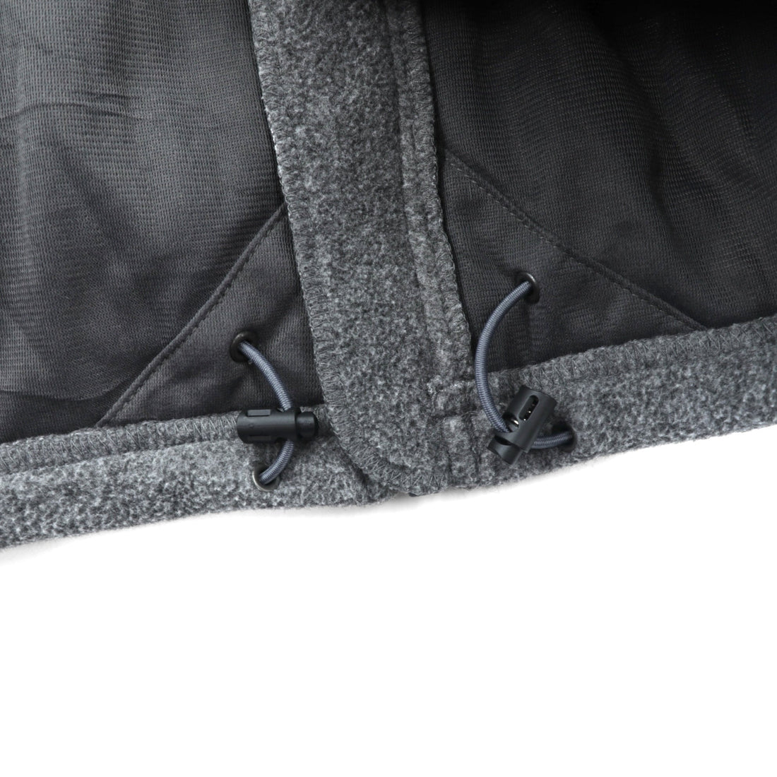 THE NORTH FACE Full Zip Fleece Jacket XL Gray Drawcord Stand Collar C704