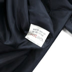 SANYO COAT 日本製 バルマカンコート ステンカラーコート L ネイビー チェック キルティングライナー 着脱式 モヘア混 比翼