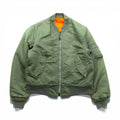 SPIEWAK 80年代 USA製 MA-1 フライトジャケット L カーキ リバーシブル GOLDEN FLEECE 1018-695-1621 SCOVILジップ