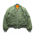 SPIEWAK 80年代 USA製 MA-1 フライトジャケット L カーキ リバーシブル GOLDEN FLEECE 1018-695-1621 SCOVILジップ