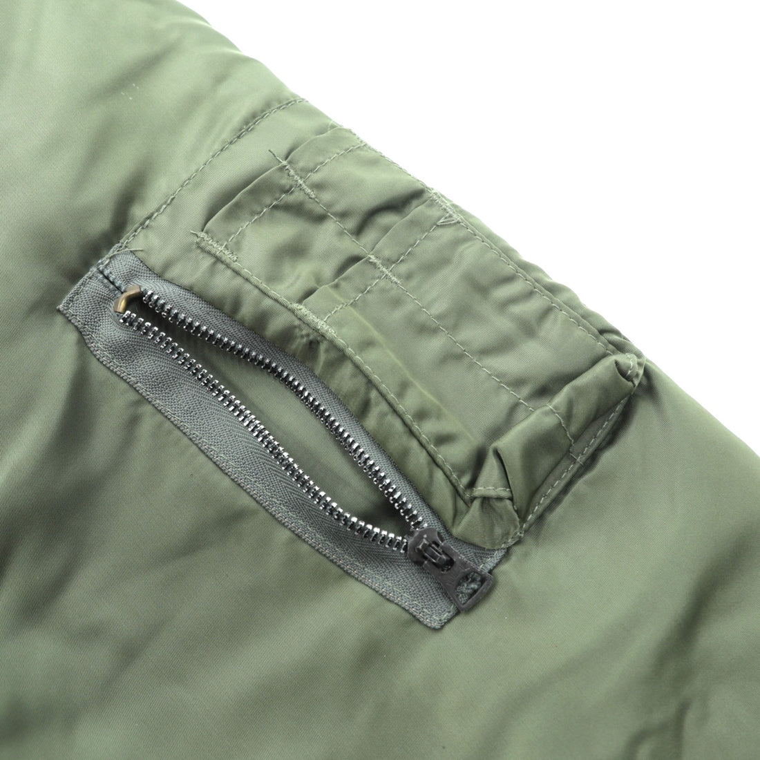 SPIEWAK 80s Made in USA MA-1 Flight Jacket, Large, Khaki, Reversible, Golden Fleece, 1018-695-1621, SCOVIL Zip
