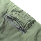 SPIEWAK 80年代 USA製 MA-1 フライトジャケット L カーキ リバーシブル GOLDEN FLEECE 1018-695-1621 SCOVILジップ