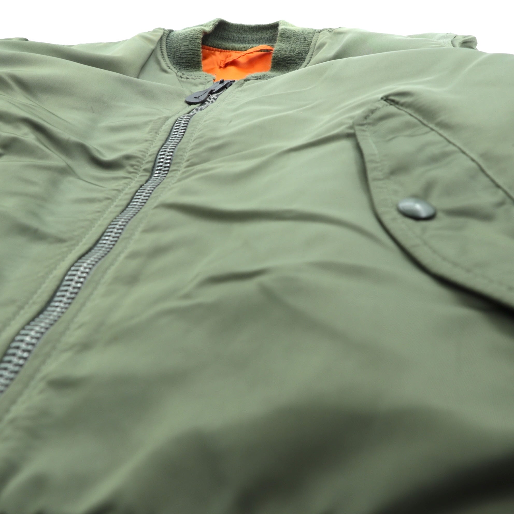 SPIEWAK 80年代 USA製 MA-1 フライトジャケット L カーキ リバーシブル GOLDEN FLEECE 1018-695-1621 SCOVILジップ