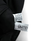 US UNION MADE Blazer, Peaked Lapel Double-Breasted Leather Tailored Jacket, XL, Black Stripe, Kenneth Cole, Unused, in USA
