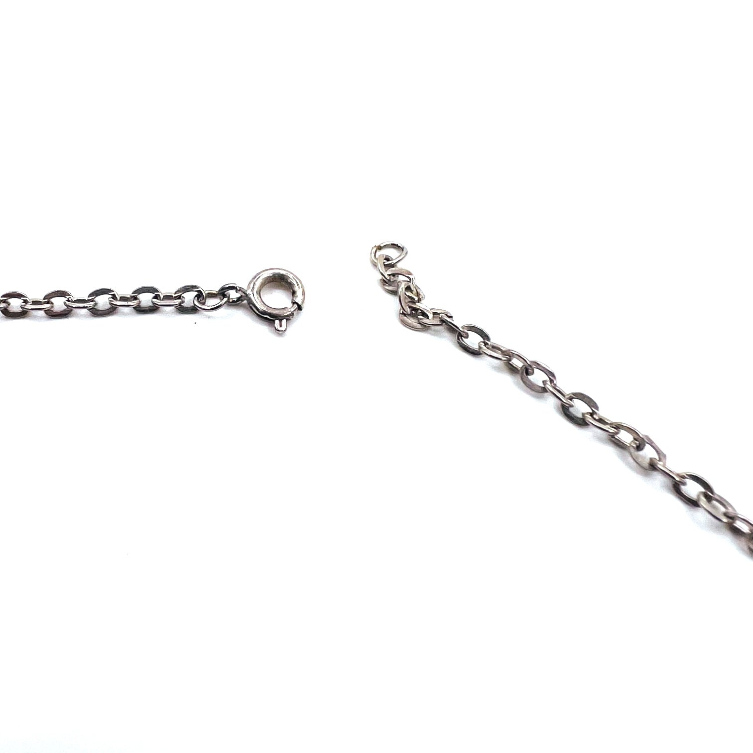 CHARLEY Vintage Navajo Necklace ナバホ族 フェザー ネックレス シルバー STERLING ホールマーク 刻印 インディアンジュエリー