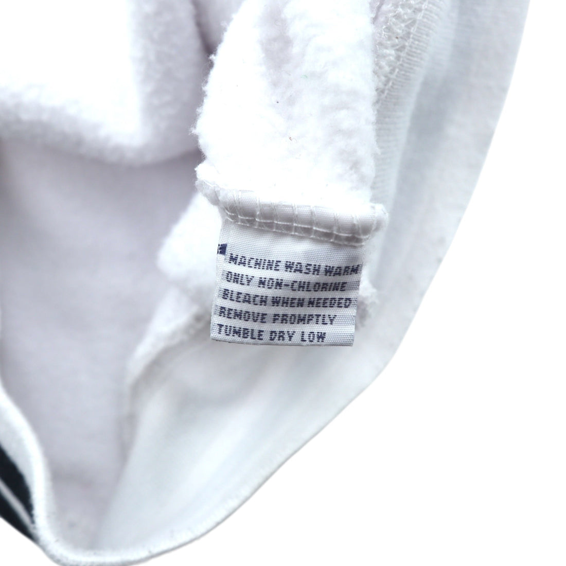 Polo Ralph Lauren 90s Big Pony Embroidery Zip Hoodie XL White Cotton Ribline