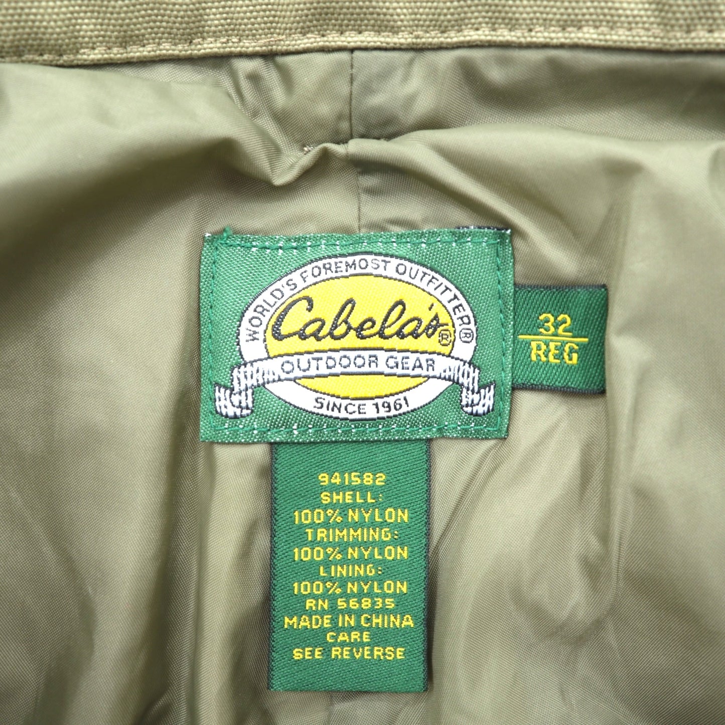 Cabela's 90s ヴィンテージ ダブルニー ハンティングパンツ ワークパンツ M ナイロン サスペンダーボタン