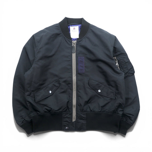 EXPERIMENTAL TEST SAMPLE L-2 フライトジャケット M ブラック BACKERS AERO MEDICAL LABORATORY ナイロン IDEALジップ