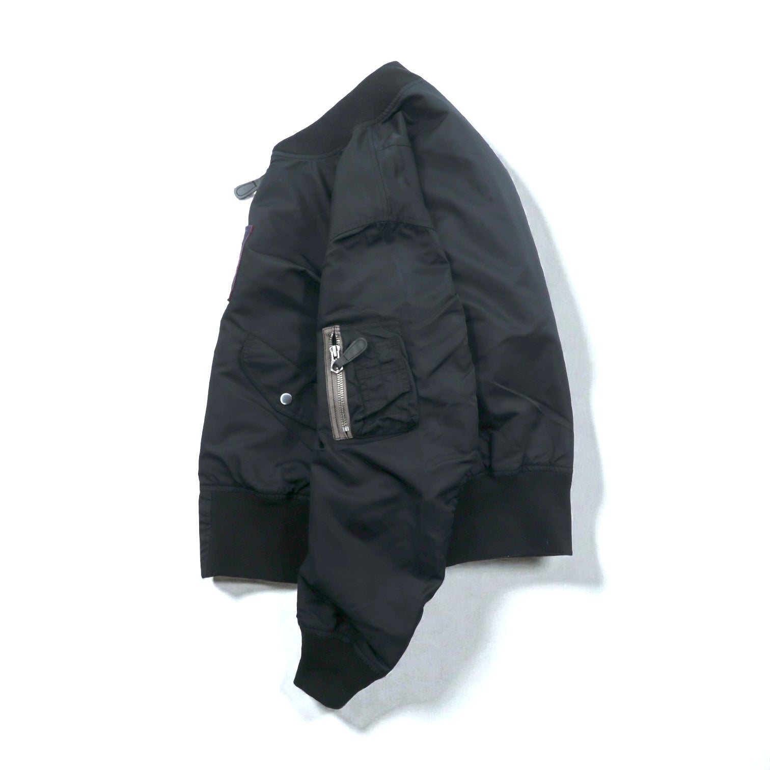 EXPERIMENTAL TEST SAMPLE L-2 フライトジャケット M ブラック BACKERS AERO MEDICAL LABORATORY ナイロン IDEALジップ