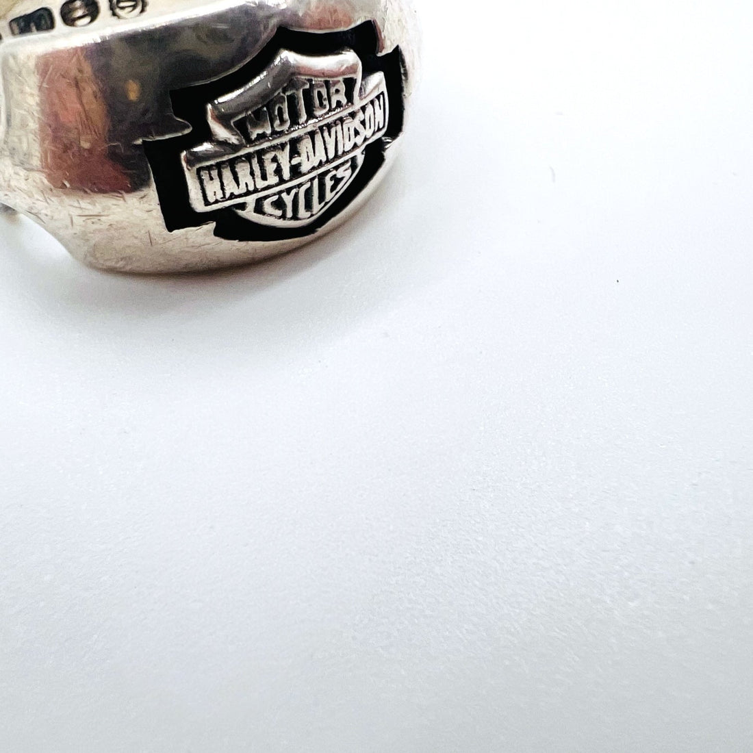 HARLEY DAVIDSON Ring, size 17, Silver 925 with logo