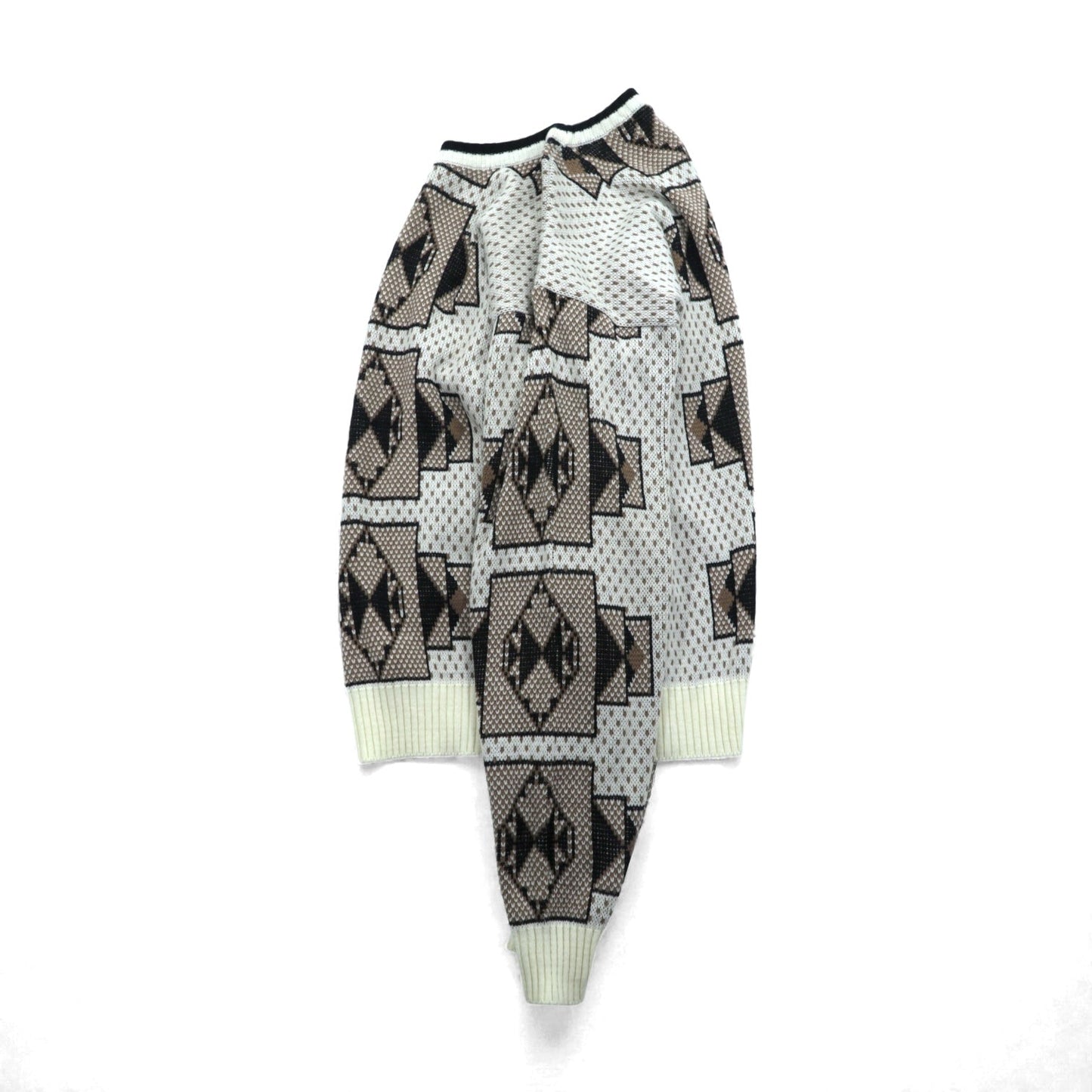 SIR WILLIAM 90年代 ヴィンテージ 総柄 ニット セーター XL アクリル