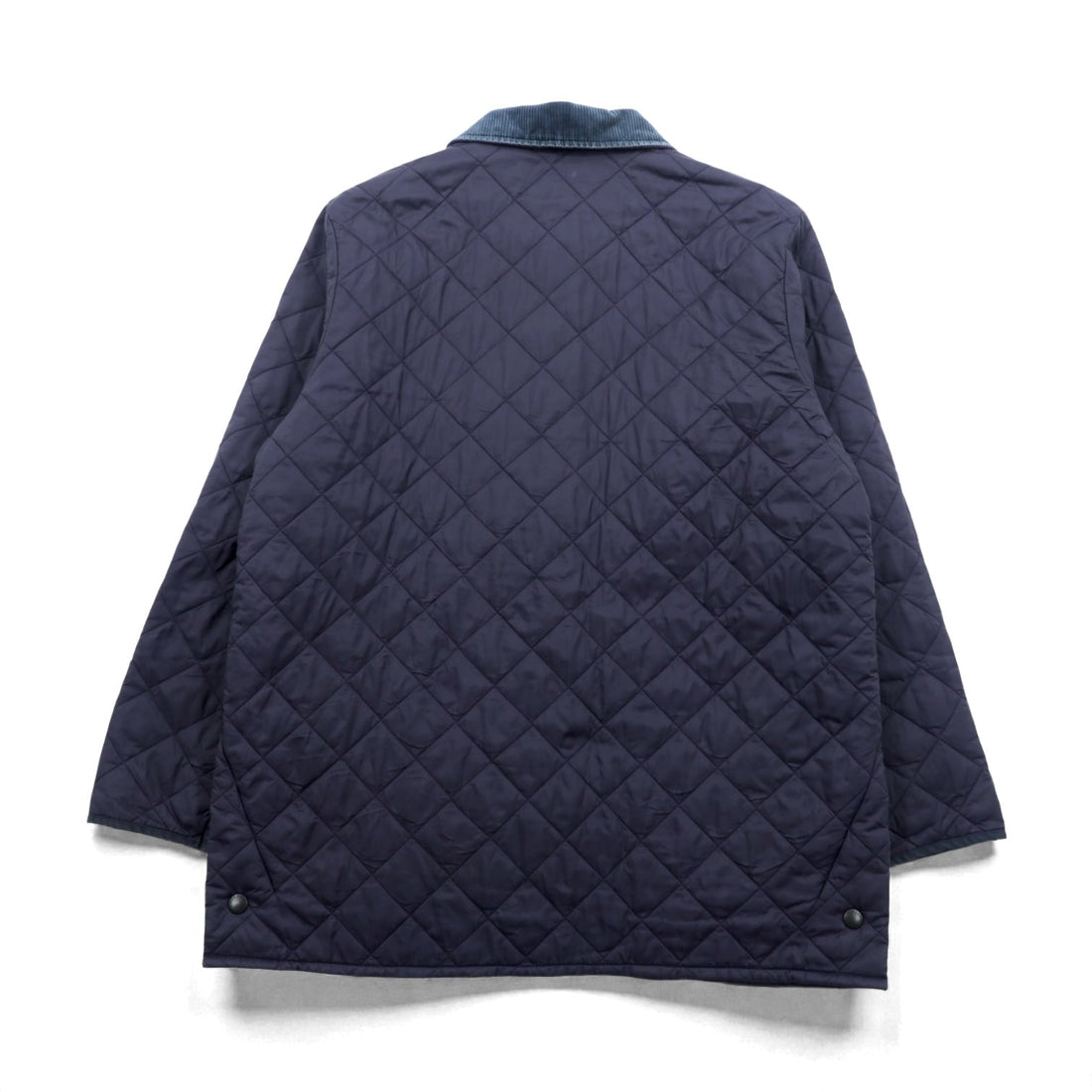 Barbour Quilting Jacket LIDDESDALE XL Navy Collar Corduroy Padded MQU0001NY91
