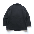 US NAVY 90年代 USA製 ヴィンテージ 10ボタン ピーコート XL ブラック メルトン ウール MP72132