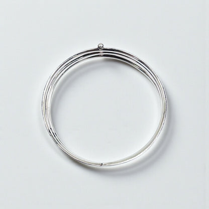 GUCCI 3連 シルバー バングル ブレスレット SILVER 925 ヒンジ可動 イタリア製