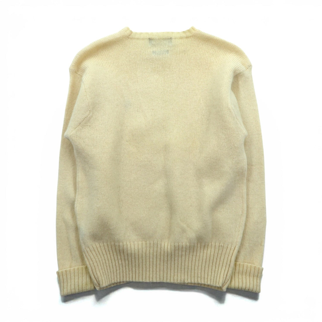 Polo Ralph Lauren 90年代 クルーネック ニット セーター M ウール 羊毛 スモールポニー刺繍 FROM SCOTISH YARN