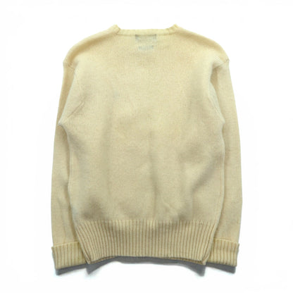 Polo Ralph Lauren 90年代 クルーネック ニット セーター M ウール 羊毛 スモールポニー刺繍 FROM SCOTISH YARN