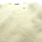 Polo Ralph Lauren 90年代 クルーネック ニット セーター M ウール 羊毛 スモールポニー刺繍 FROM SCOTISH YARN