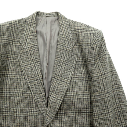 STANLEY WILLIAMS ツイード ２B テーラードジャケット ブレザー L ブラウン ウール チェック