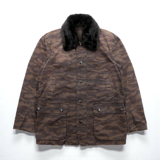 FULLCOUNT 襟ボア リップストップ デッキジャケット L カモフラ タイガーカモ 日本製