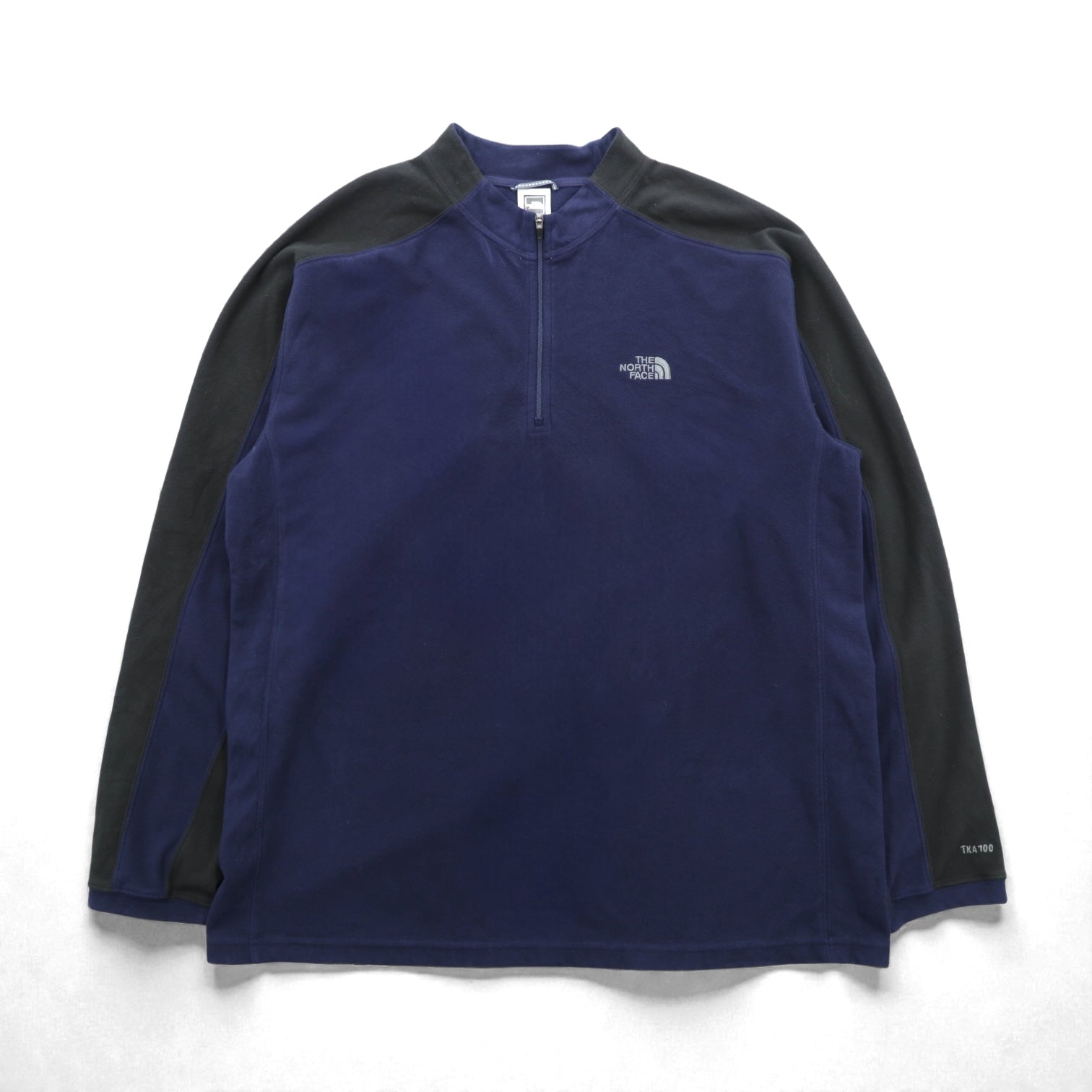 THE NORTH FACE ハーフジップ プルオーバー フリースジャケット XL ネイビー TKA100 A436