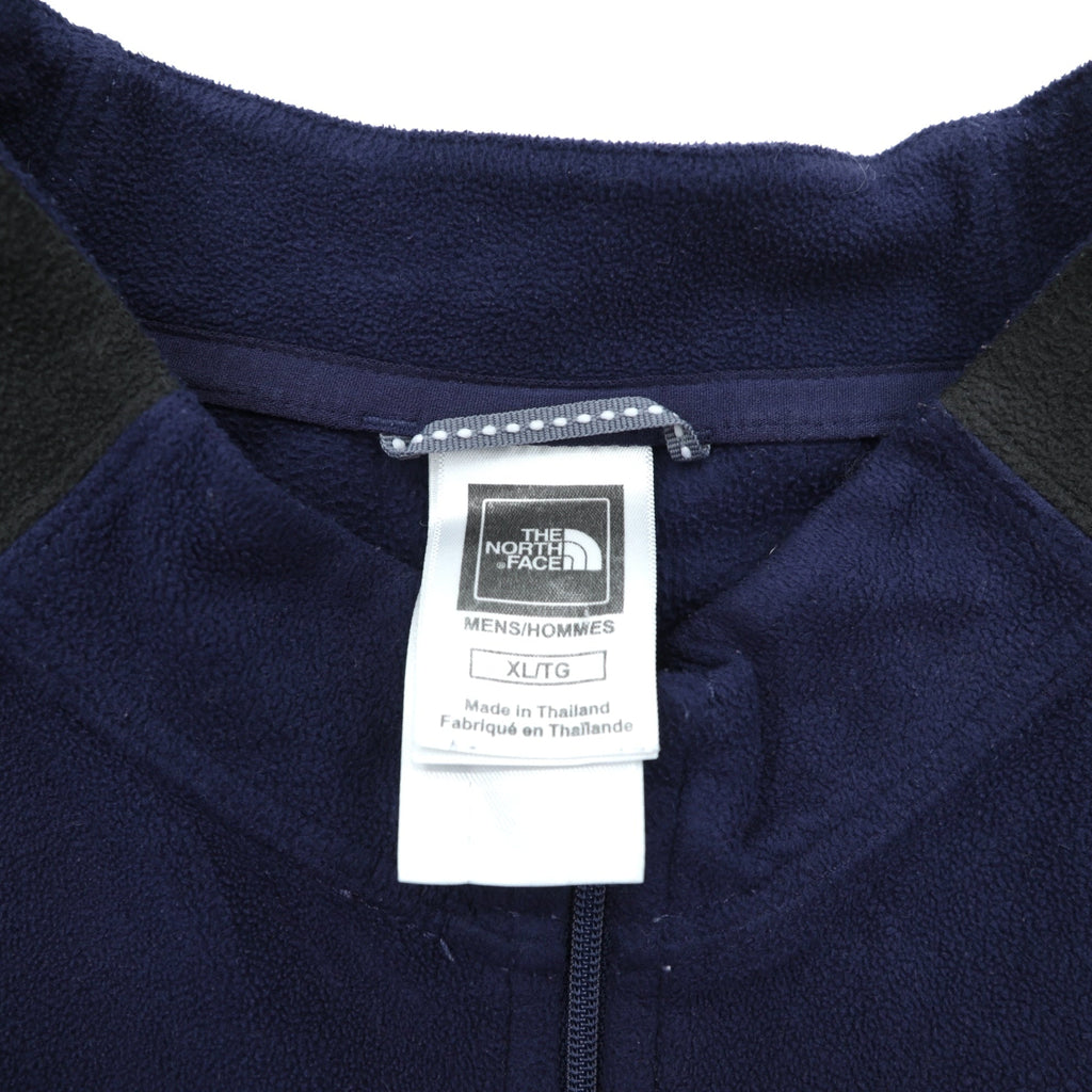 THE NORTH FACE ハーフジップ プルオーバー フリースジャケット XL ネイビー TKA100 A436