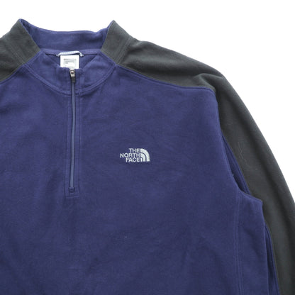 THE NORTH FACE ハーフジップ プルオーバー フリースジャケット XL ネイビー TKA100 A436