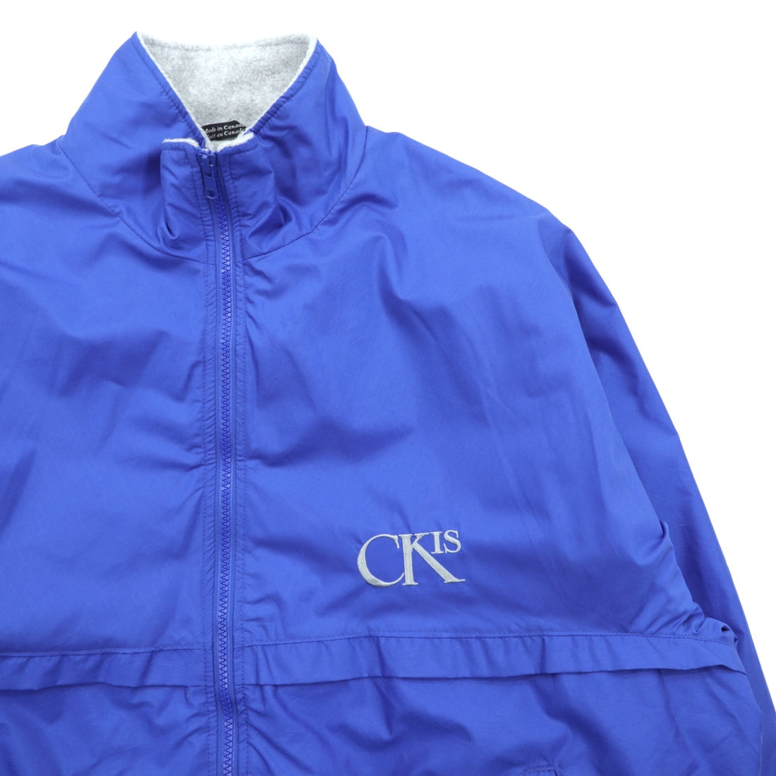 80s Canada Vintage Windbreaker Jacket Nylon JacketThinsulate Padded XL Fleece Liner Blue Made in