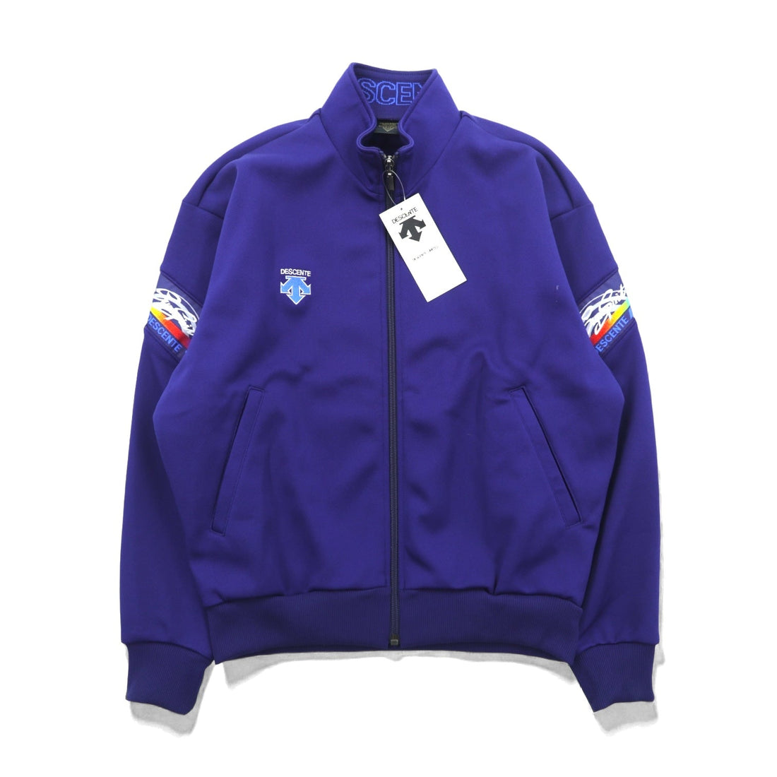 DESCENTE 90s Made in Japan Track Jacket Jersey M Navy Unused