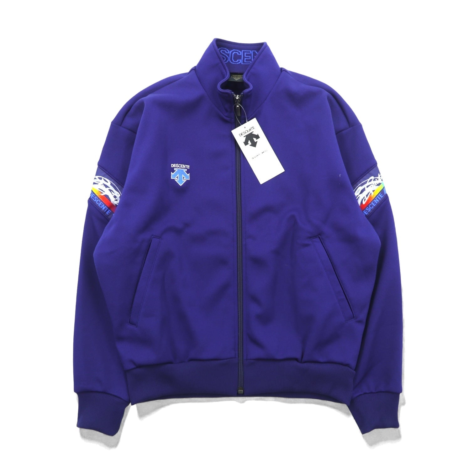 DESCENTE 90年代 日本製 トラックジャケット ジャージ M ネイビー 未使用品