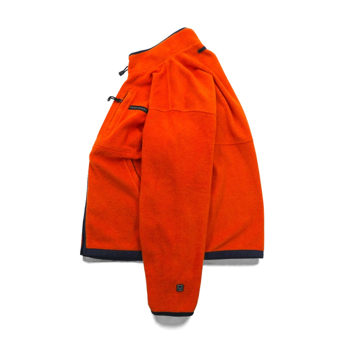 FRED PERRY 90s Full Zip Fleece Jacket L Orange Polyester