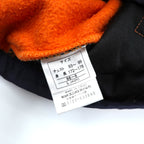 FRED PERRY 90年代 フルジップ フリースジャケット L オレンジ ポリエステル