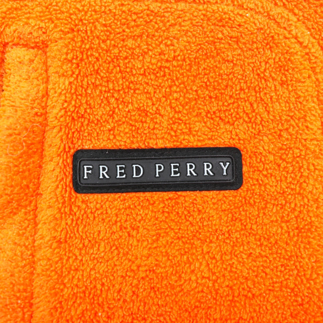 FRED PERRY 90s Full Zip Fleece Jacket L Orange Polyester