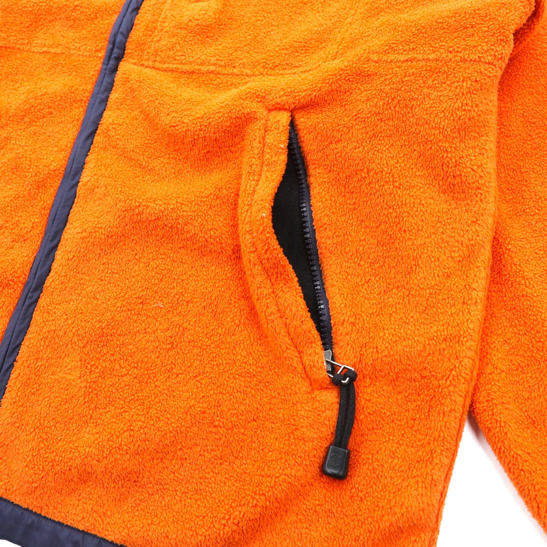 FRED PERRY 90s Full Zip Fleece Jacket L Orange Polyester