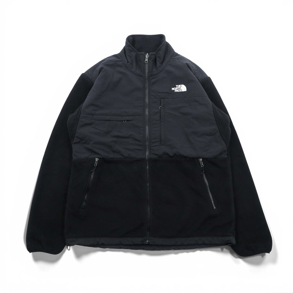 THE NORTH FACE デナリジャケット POLARTEC フリースジャケット L ブラック ナイロン切替 ドローコード