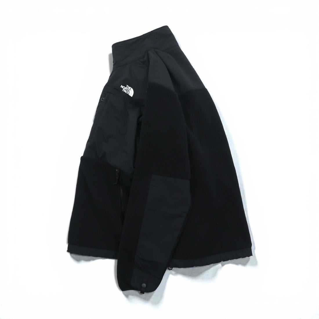 THE NORTH FACE デナリジャケット POLARTEC フリースジャケット L ブラック ナイロン切替 ドローコード