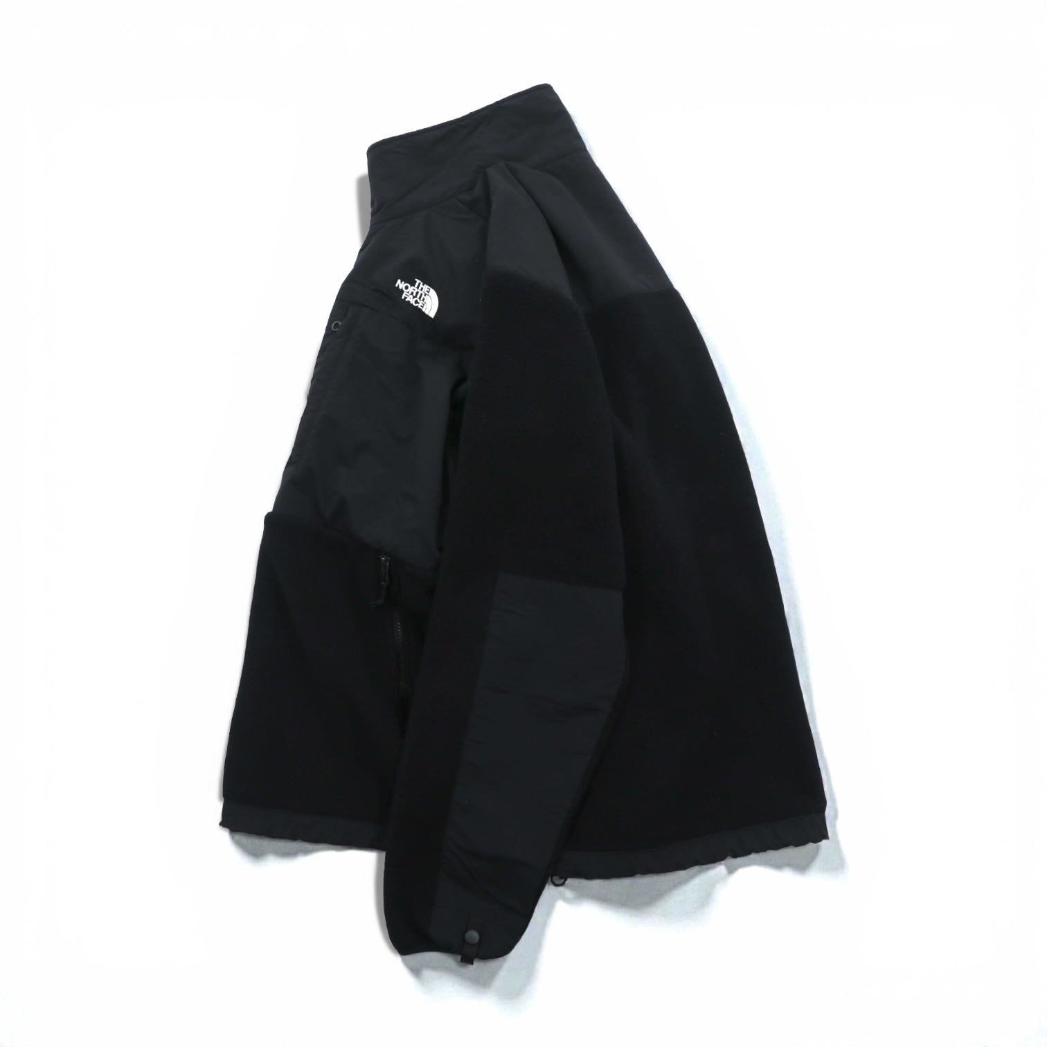 THE NORTH FACE デナリジャケット POLARTEC フリースジャケット L ブラック ナイロン切替 ドローコード