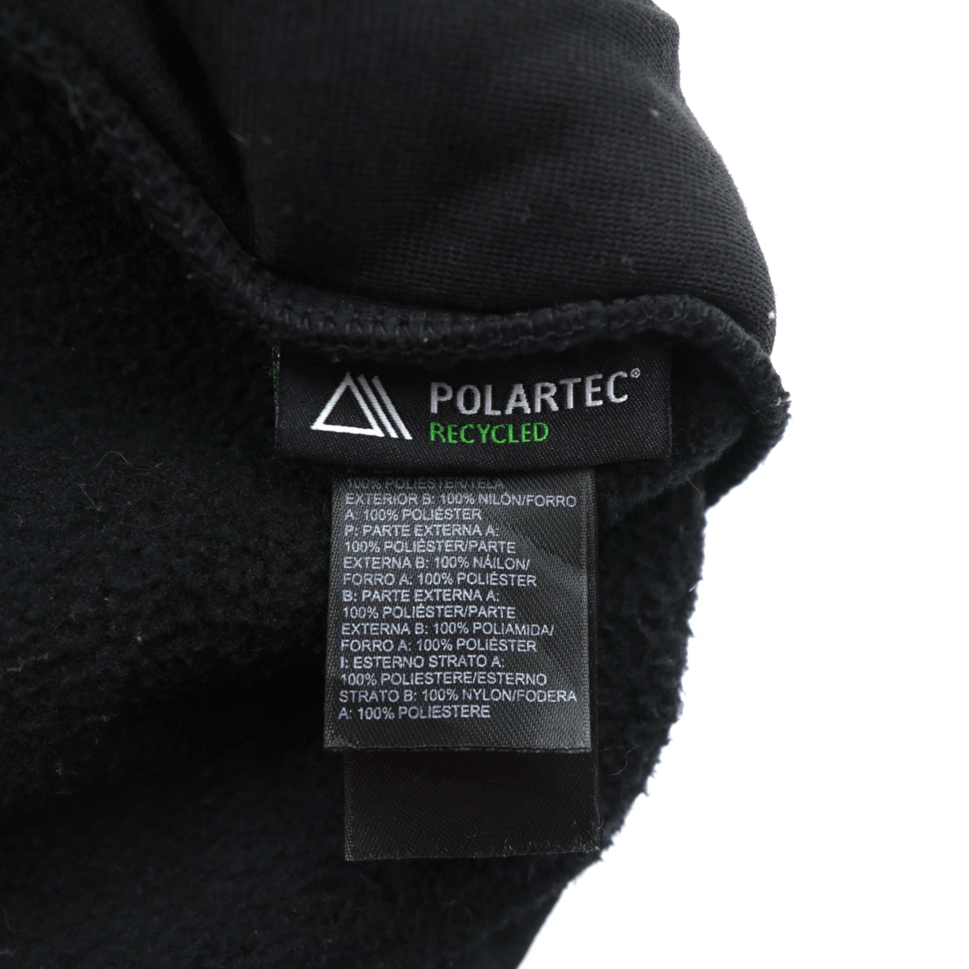THE NORTH FACE デナリジャケット POLARTEC フリースジャケット L ブラック ナイロン切替 ドローコード